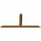 Ekena Millwork Portland Timber Gable Bracket, Western Red Cedar, 84"W x 38"H x 1 1/2"D x 5 1/2"F, 11/12 Pitch GBW084X38X0206POR00SWR - alternate 4